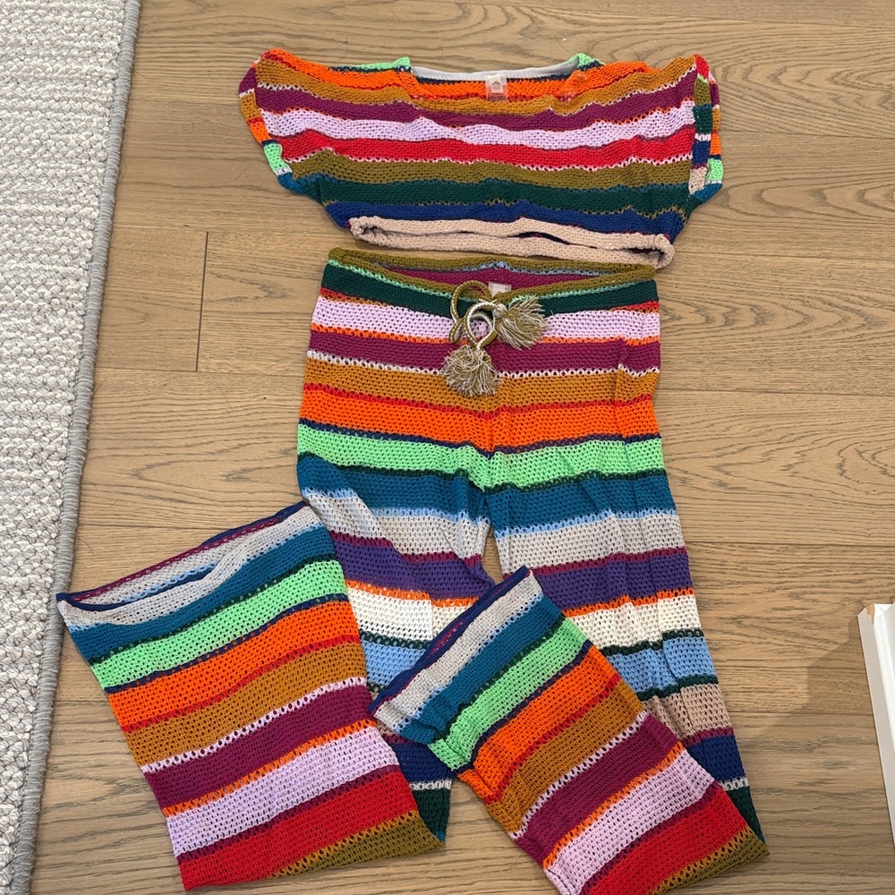 PQ Swim Multicolor Striped Coverup Set XS / S